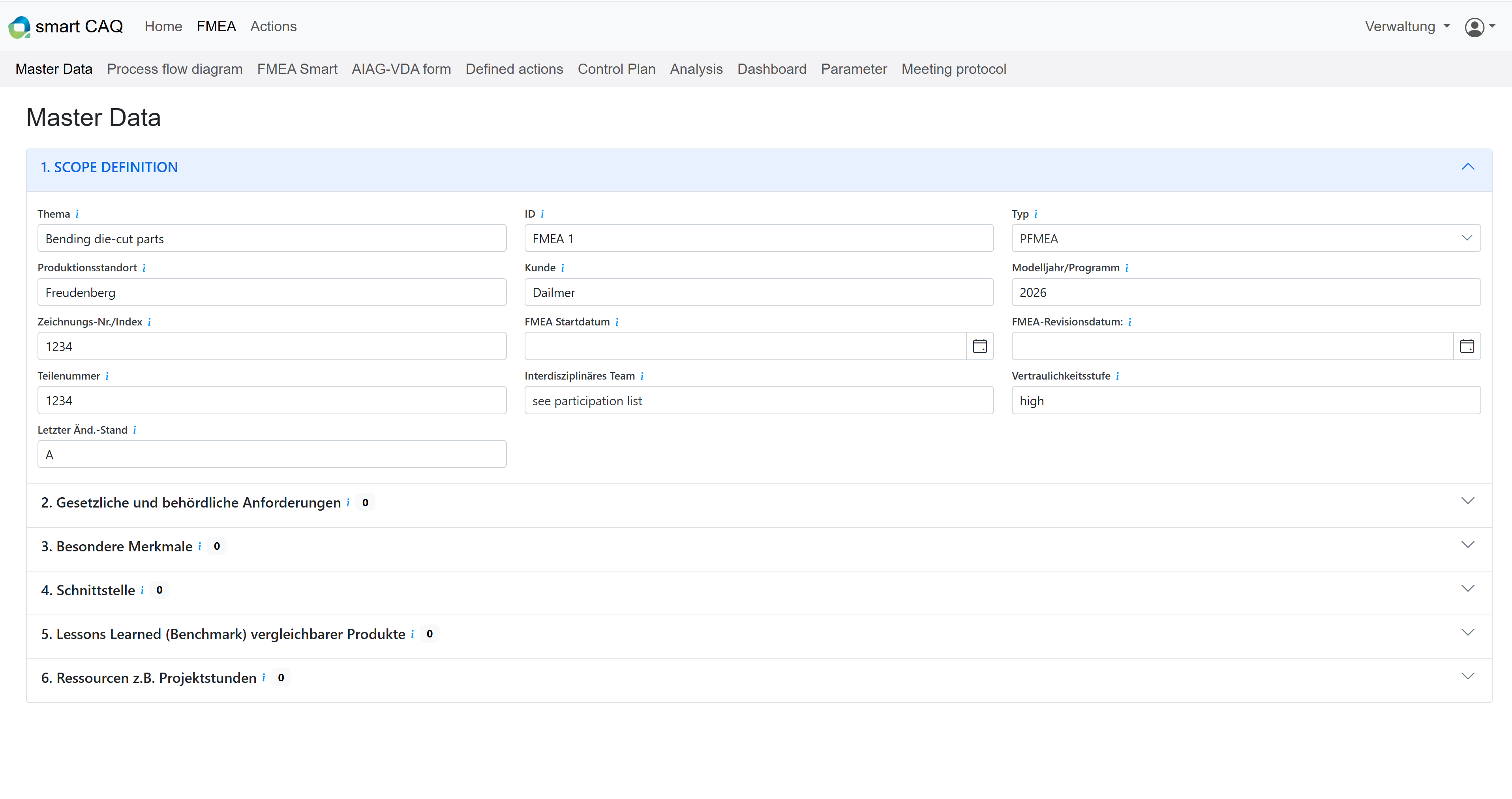 FMEA Step 1: Planning and Preparation